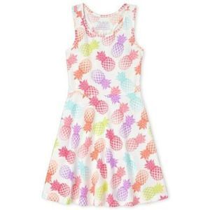NEW - Girls Pineapple Racerback Dress - Size 14